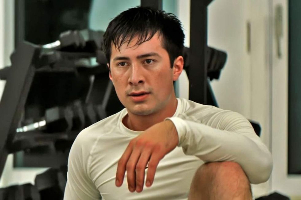 Hudson Williams as Shane Hollander on Heated Rivalry.