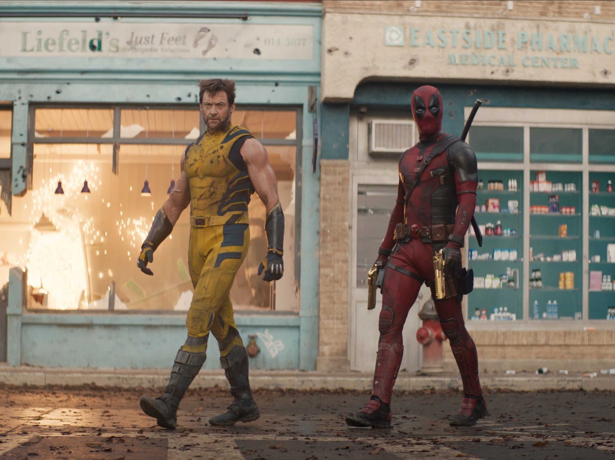 Hugh Jackman as Wolverine and Ryan Reynolds as Deadpool in 'Deadpool & Wolverine'