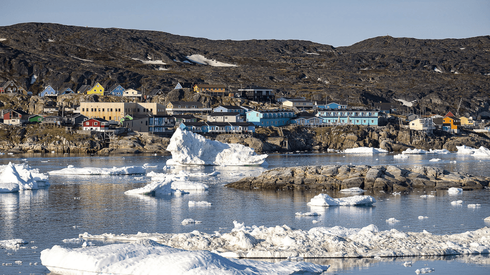 Ilulissat, a coastal town in western Greenland
