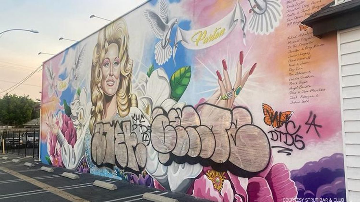 Beloved Dolly Parton Mural Defaced at Gay Nightclub