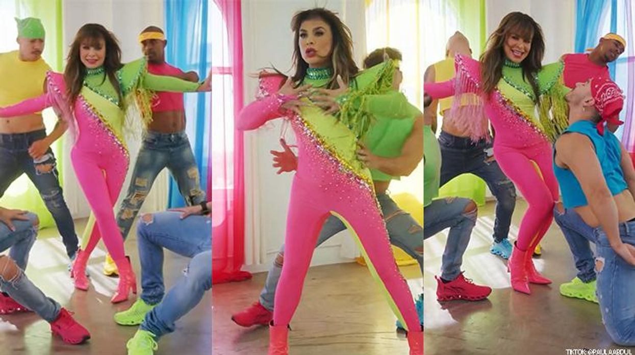 Paula Abdul Releases Sizzling Hot White Party Practice Video