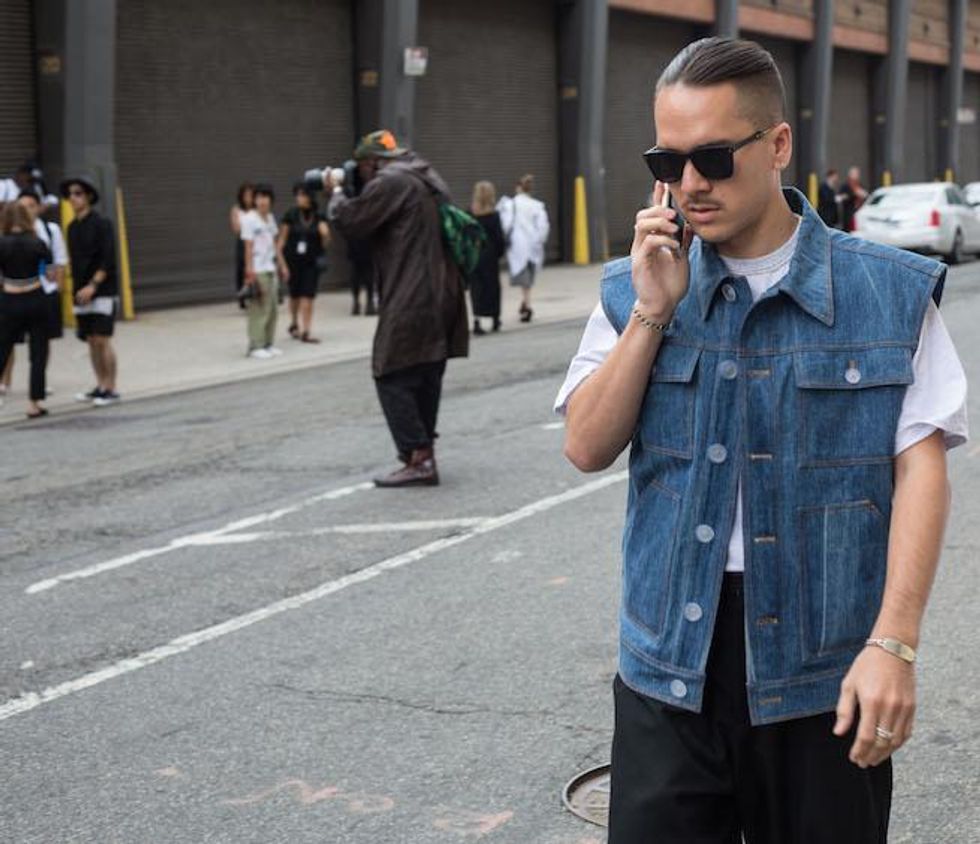 Out on the Street at New York Fashion Week: Men's