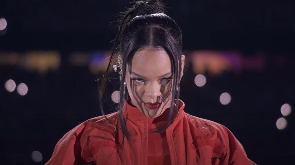 
Let's Rewatch Rihanna's Epic Super Bowl LVII Halftime Show Performance
