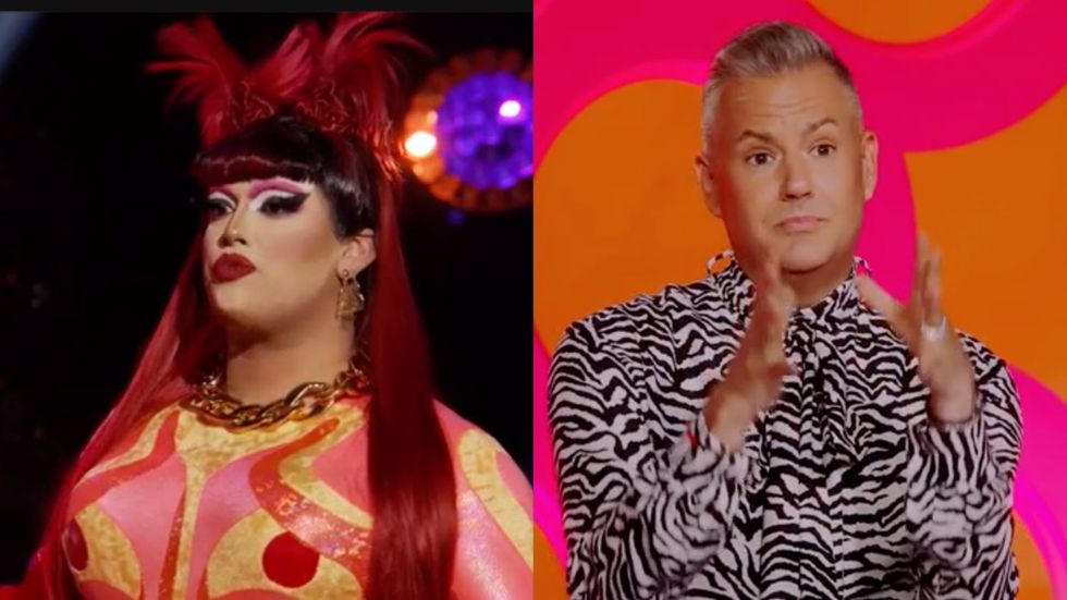 'Drag Race's Salina EsTitties Has 6 Explicit Words for Ross Mathews