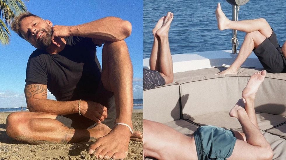Ricky Martin & Jwan Yosef's Instagrams, Told Through Ricky's Foot Fetish