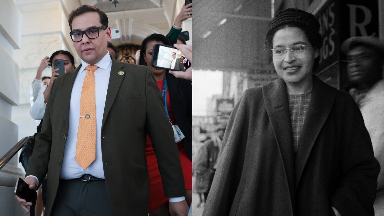 <p>George Santos Really Compared Himself to Rosa Parks</p>