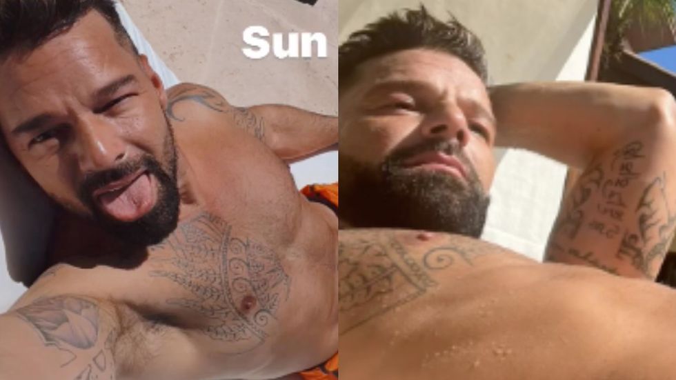 
Ricky Martin Shows His Insta Followers How He Avoids Tan Lines
