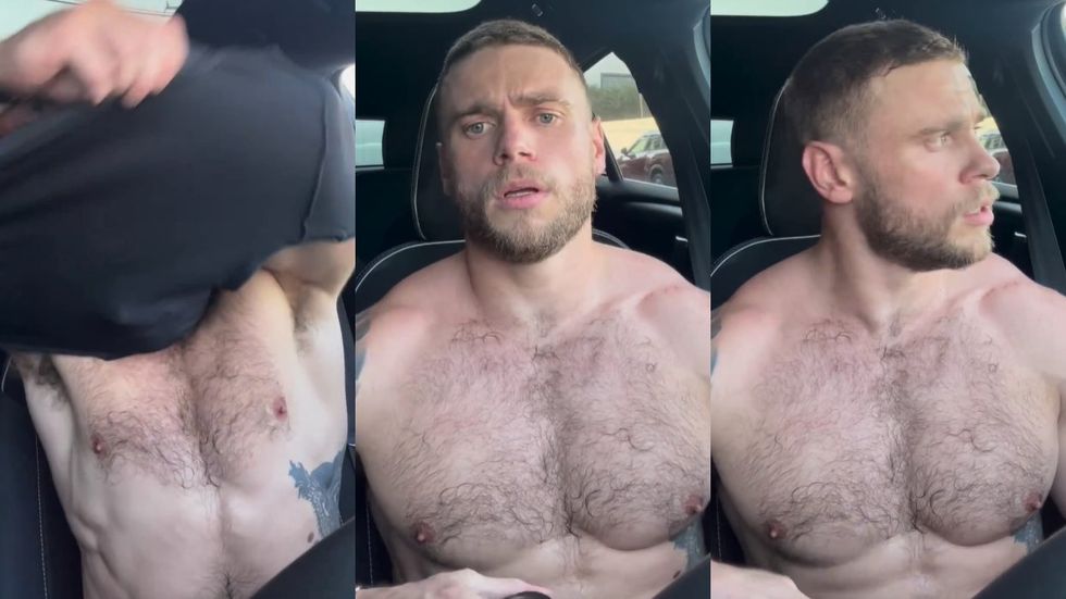 
Gus Kenworthy Shows Off His Hairy Shirtless Chest in Steamy New Insta Post
