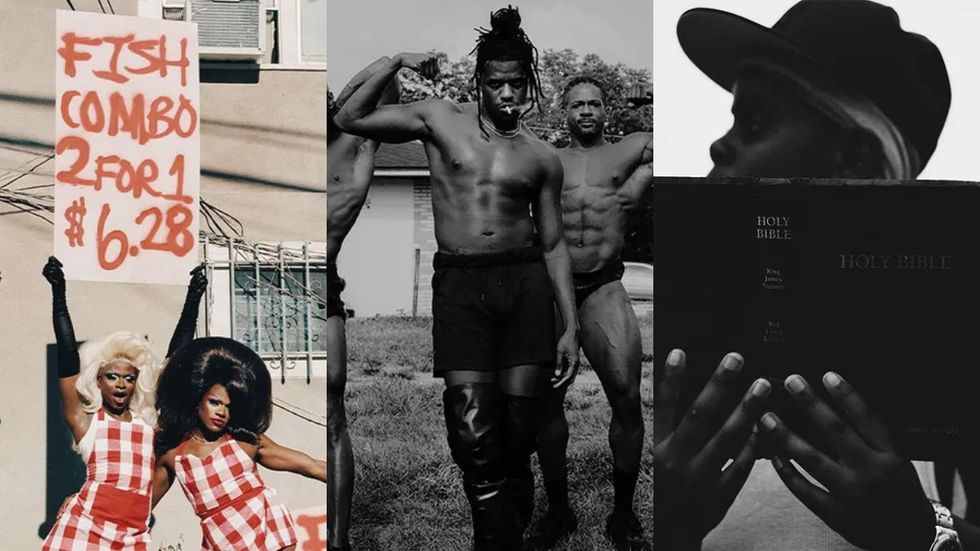 Jeremy Pope channels drag, bodybuilding, & God in new photo series