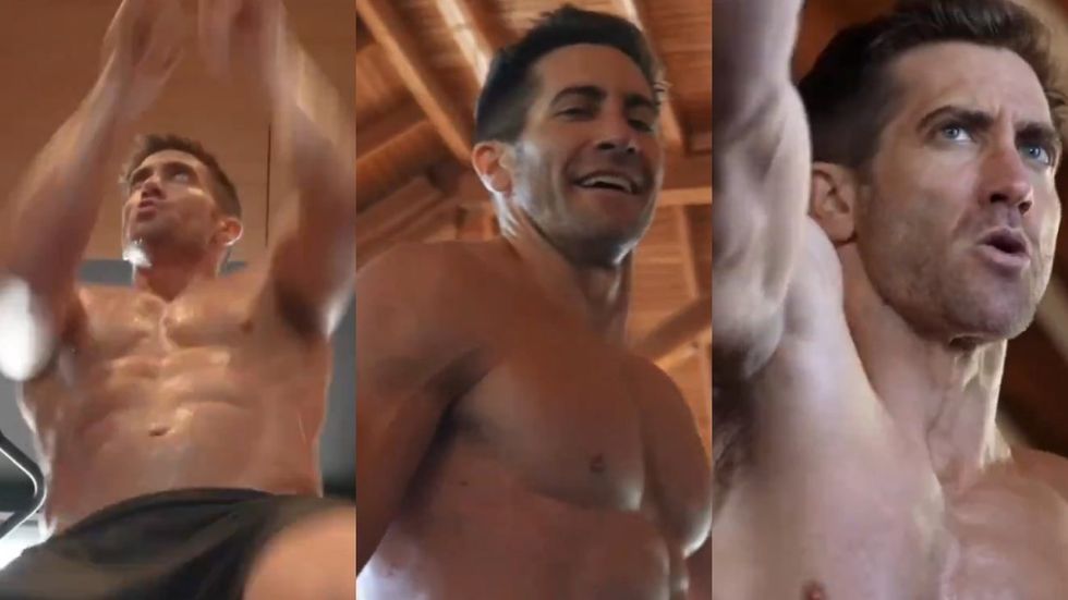 Jake Gyllenhaal's sweaty new workout video is making the gays go absolutely feral