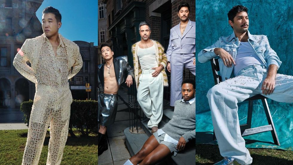 The queer stars of Universal Television stun in spring menswear