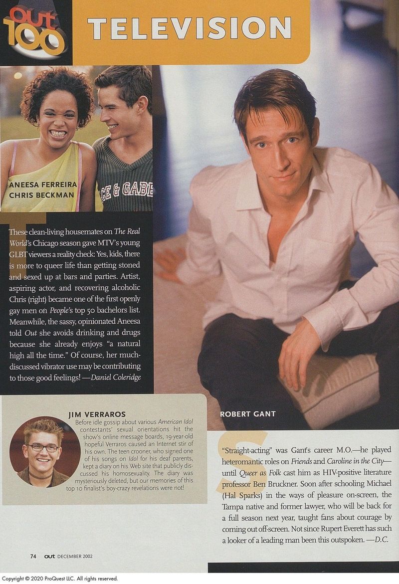 Robert Gant, Rosie O'Donnell \u0026 more ushered in an era of gay success in  2002 | Out.com, image size:800x1171