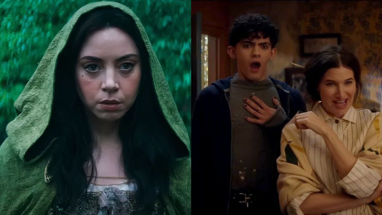 <p><em></em>Here's the 1st look at Aubrey Plaza & Joe Locke in <em>Agatha All Along</em><br></p>