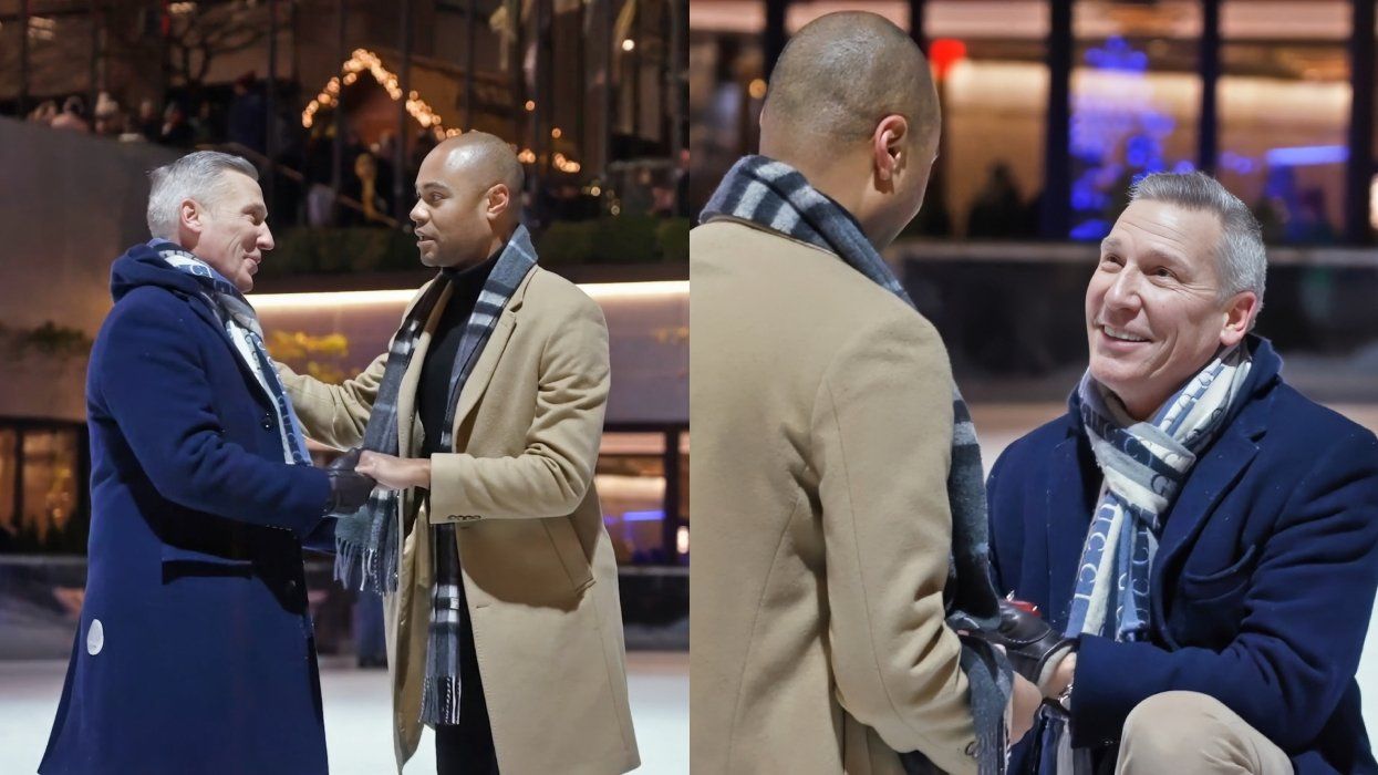This gay proposal at the Rockefeller Center ice rink will melt even the coldest hearts