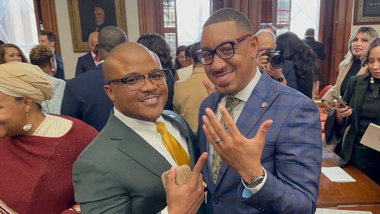 We're not crying, you're crying: Texas lawmaker proposes to his partner