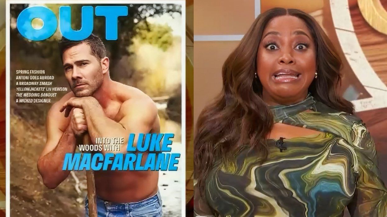 Sherri Shepherd has 'hot flashes' over Luke Macfarlane's shirtless Out cover