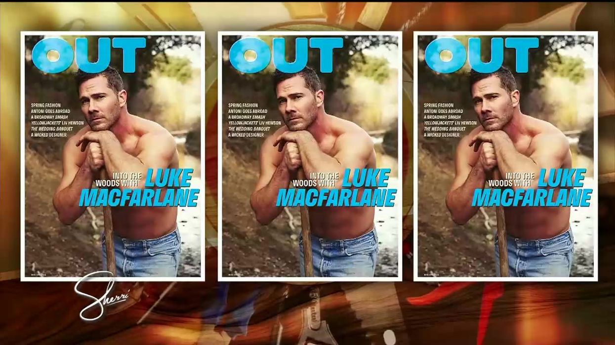 <p>Sherri Shepherd has 'hot flashes' over Luke Macfarlane's shirtless Out cover</p>