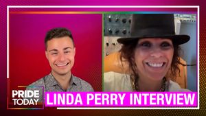 Linda Perry to LGBTQ+ people: Keep 'fighting' against 'moron' Donald Trump