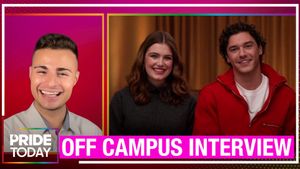 The hunks of 'Off Campus' compare their spicy sex scenes to 'Heated Rivalry'
