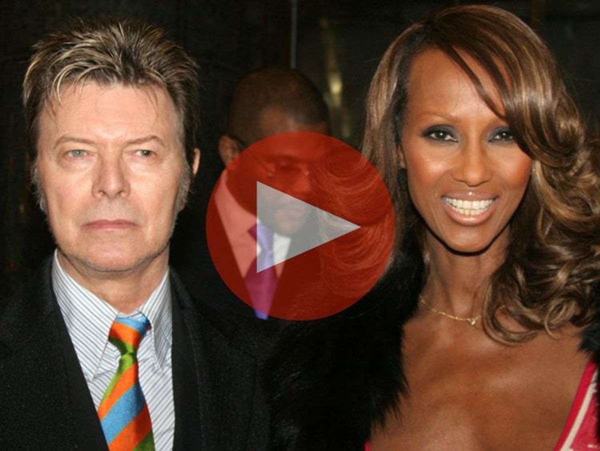 Iman Shares Double Rainbow On Anniversary Of Bowie's Death