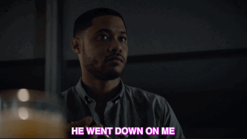 insecure he went down on me