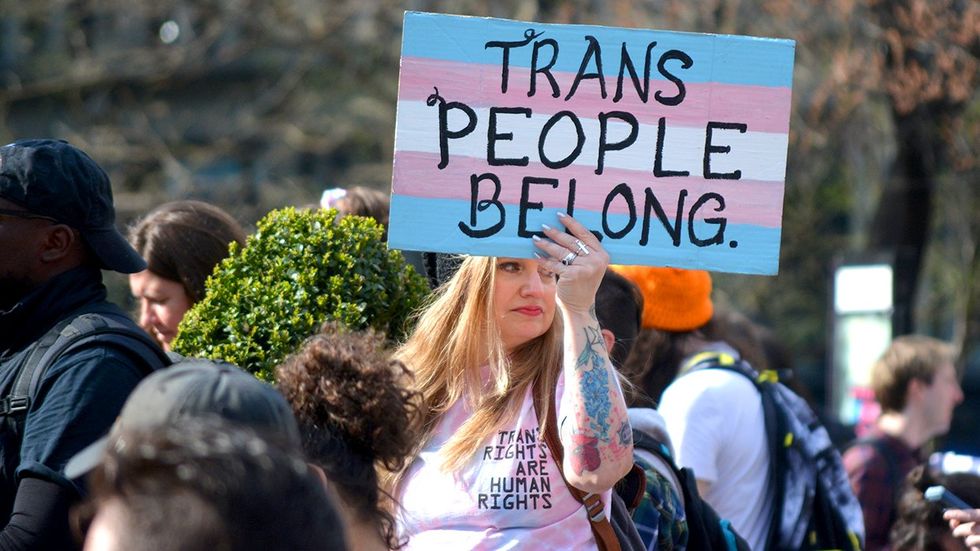 ​International Transgender Day of Visibility rally in Union Square New York City 2025