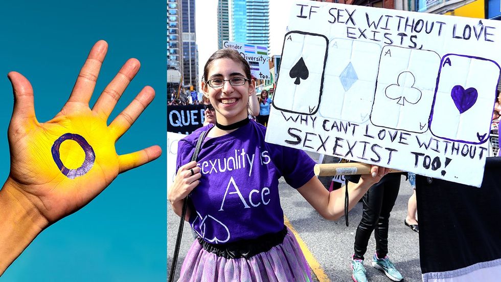 Intersex Awareness Day Hand Asexual Ace Visibility Week Person Sign
