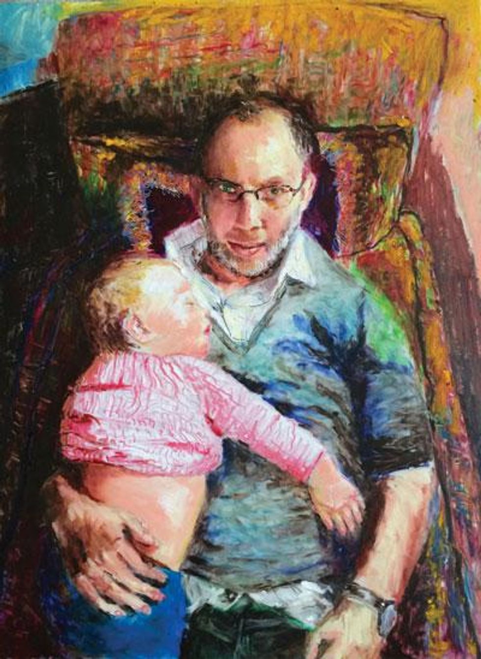 Ira-and-viva,-9-x-12-inches,-oil-pastel-on-paper,-2014lead