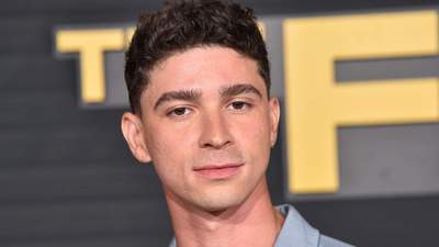 Isaac Cole Powell attends the LA premiere of HBO's original series The Franchise.
