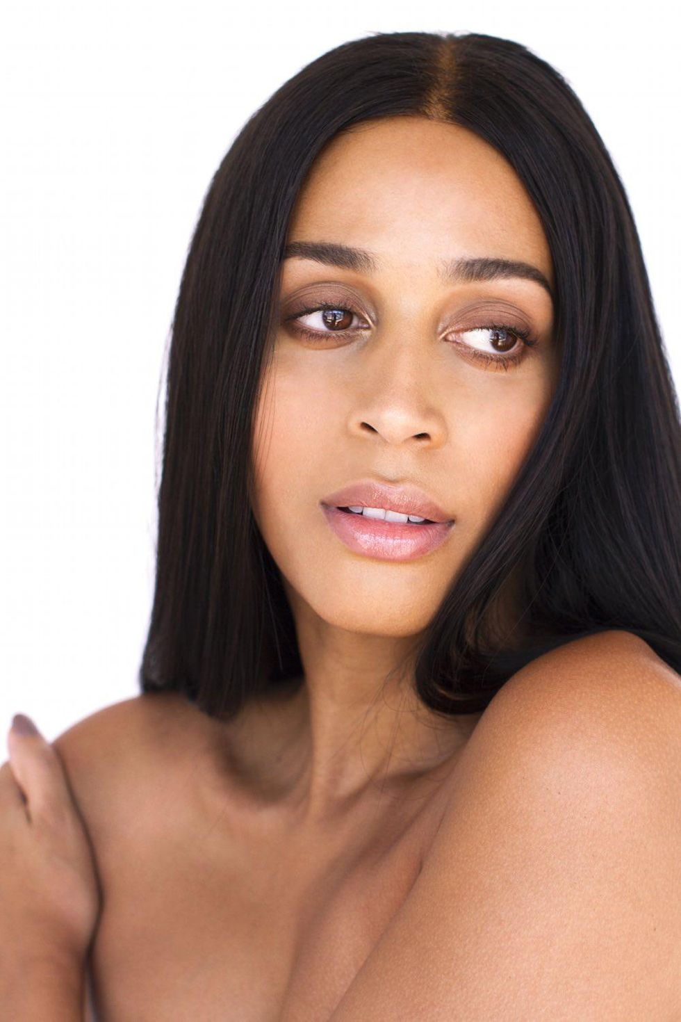 Isis King in Jacky Tai Collection gown.