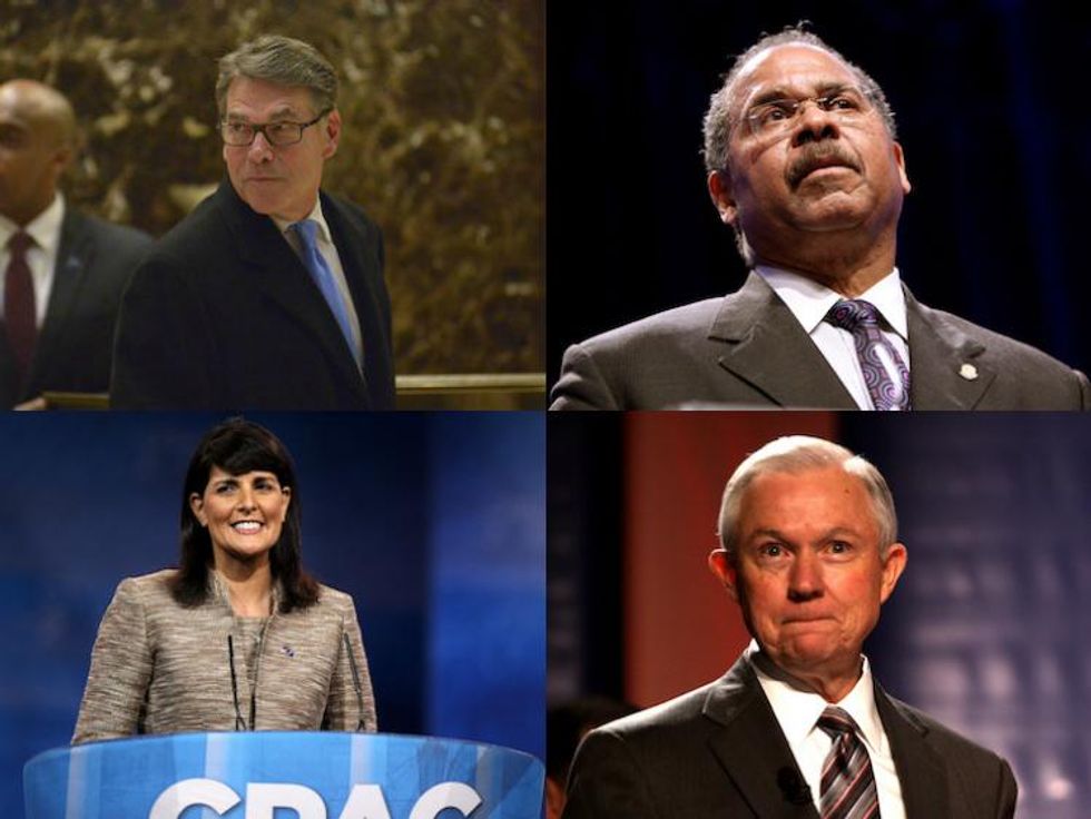 It's a cabinet of deplorables.