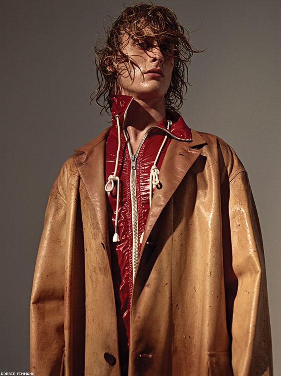 Jacket and coat by Calvin Klein 205 W 39 NYC