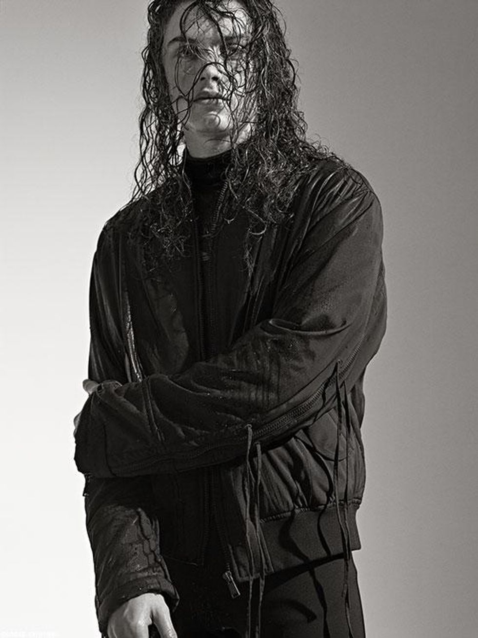 Jacket and pants by Versace, wet suit by O’Neil available at Paragon Sports