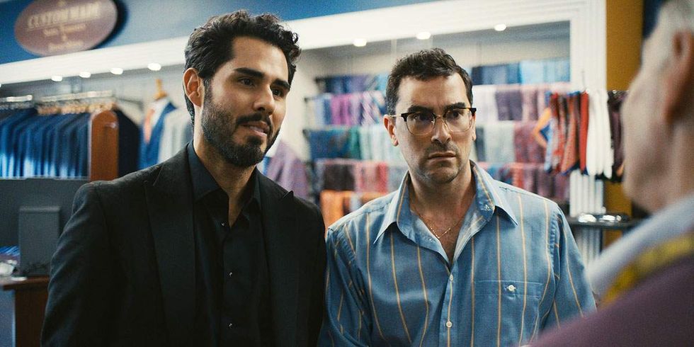 Jacob Gutierrez as Tareq and Dan Levy as Nicky in 'Big Mistakes.'