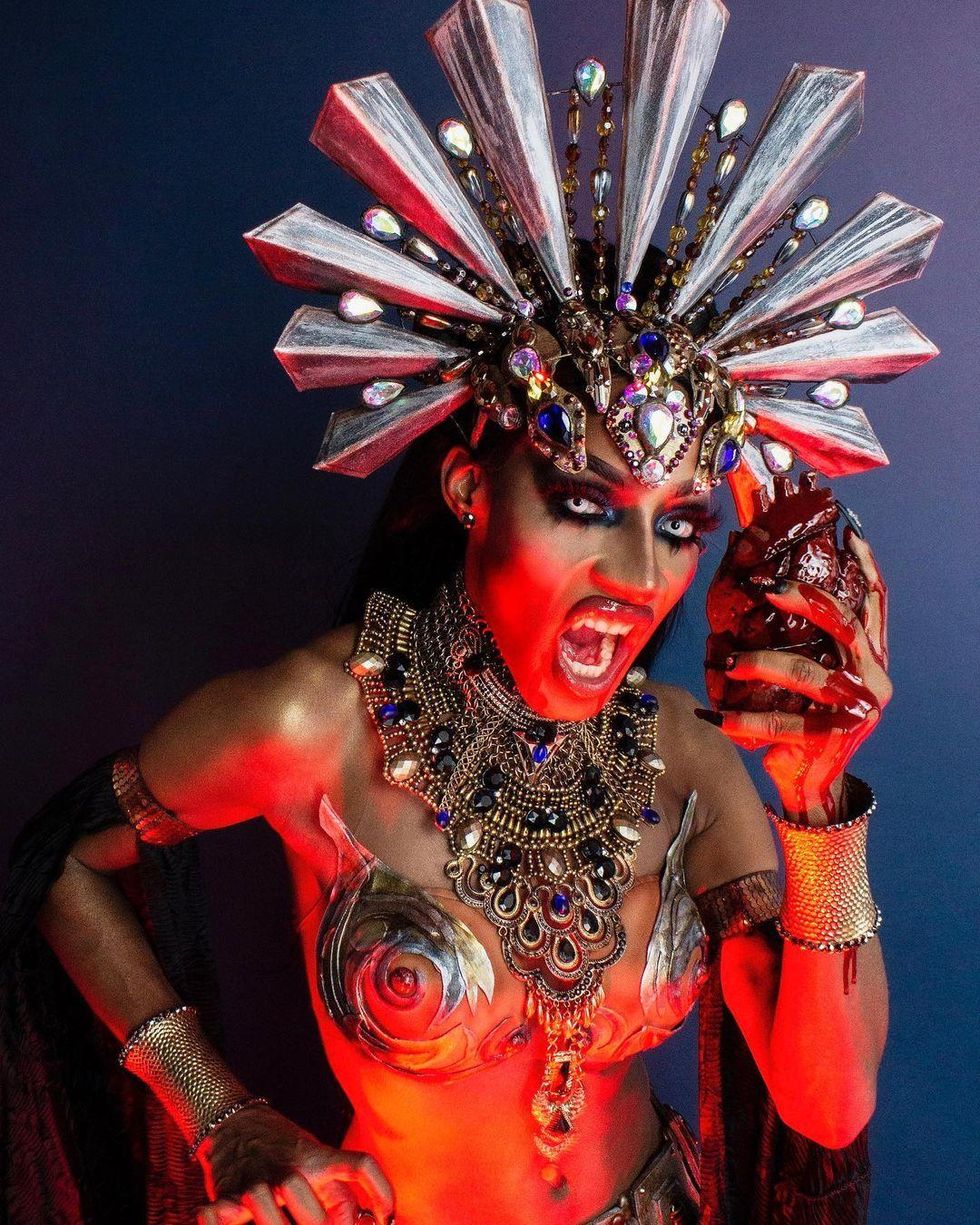 Jaida Essence Hall as Queen Akasha Halloween 2020