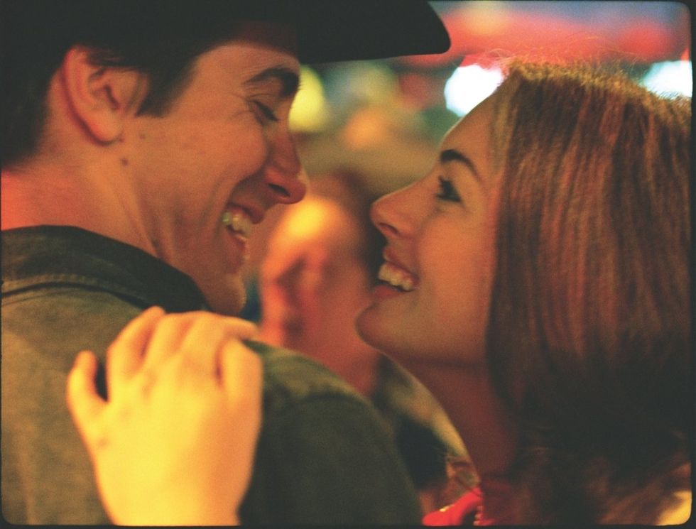 Jake Gyllenhaal and Anne Hathaway in Brokeback Mountain