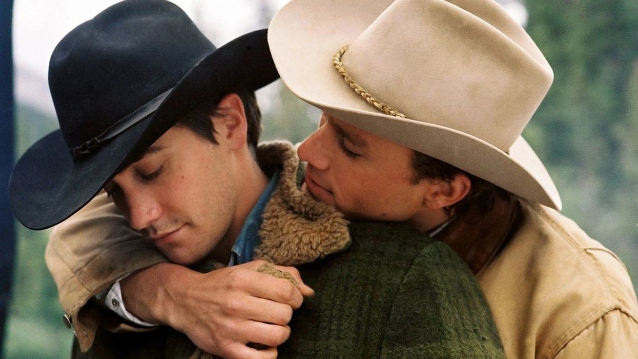 Jake Gyllenhaal and Heath Ledger in Brokeback Mountain