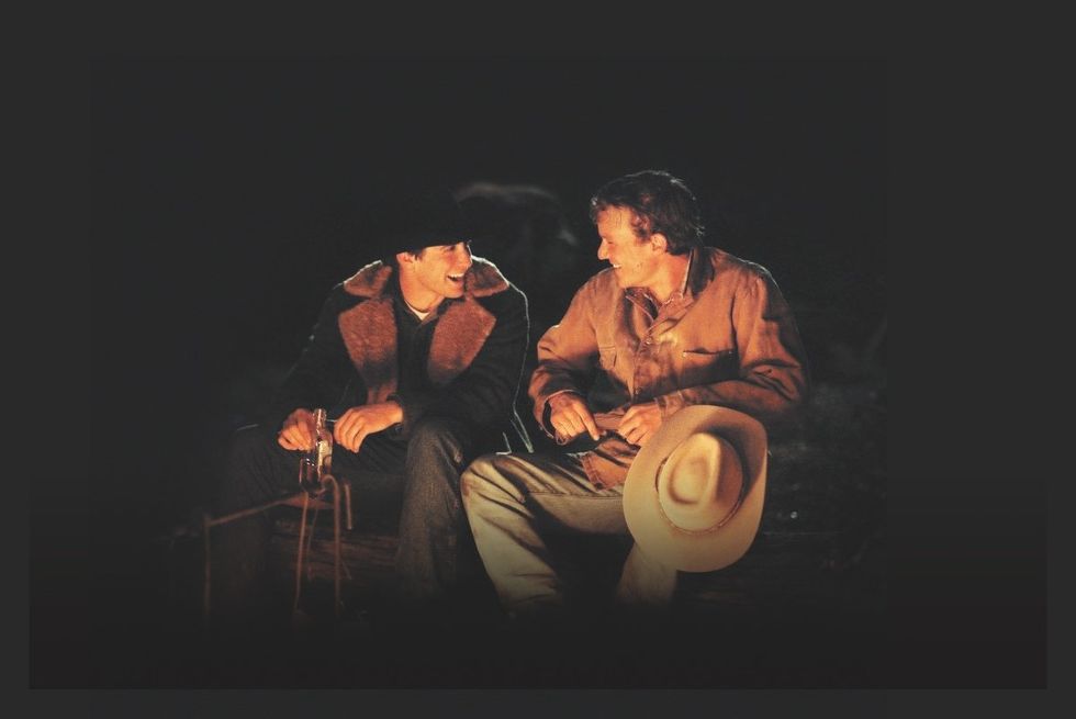 Jake Gyllenhaal and Heath Ledger in Brokeback Mountain