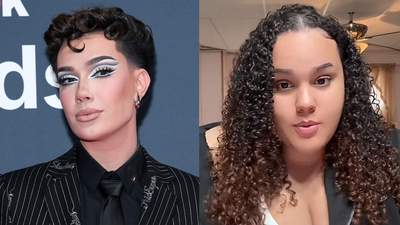 James Charles and Spirit Airlines worker Amber Lendof Vargas.