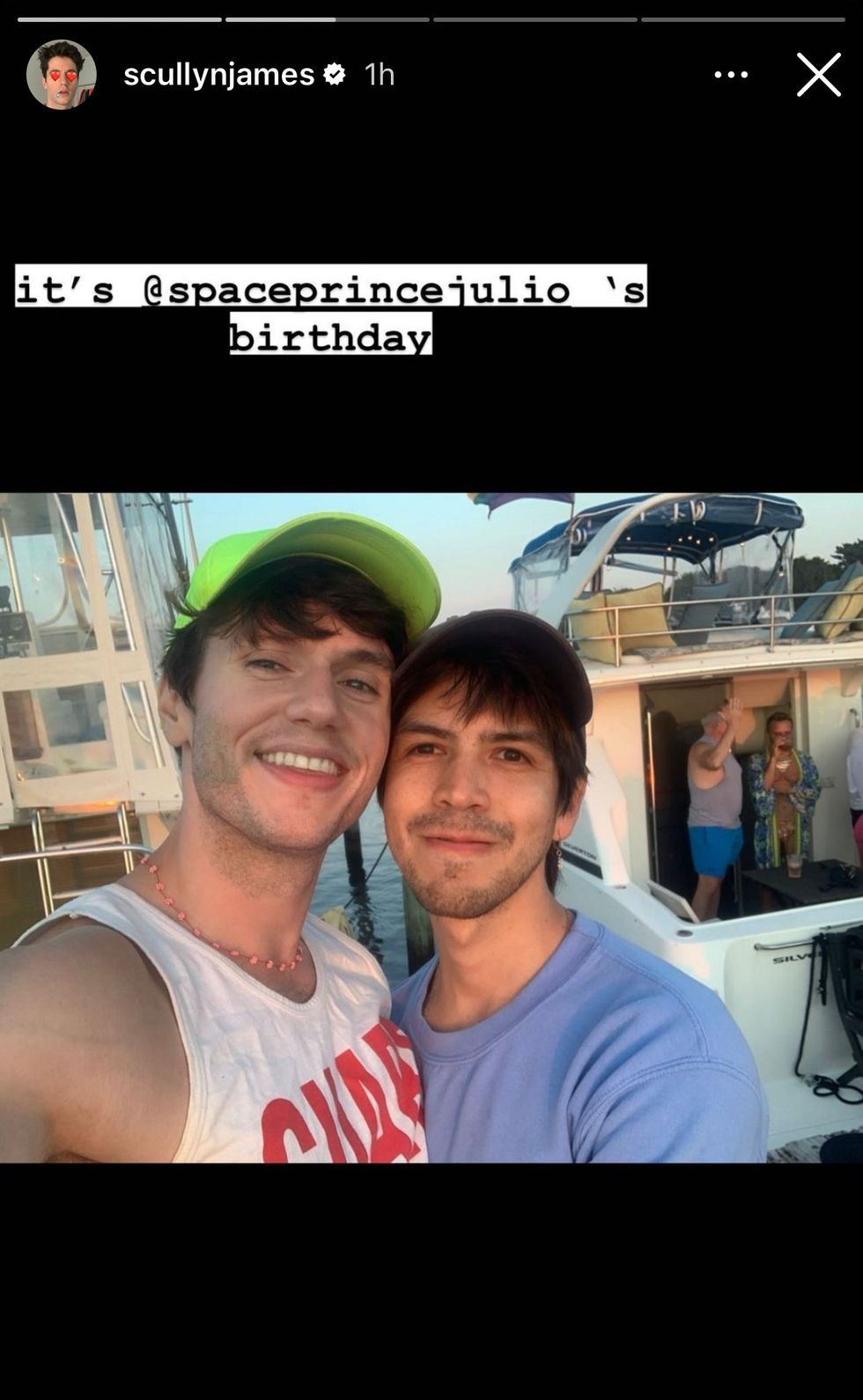 James Scully and Julio Torres via Instagram stories