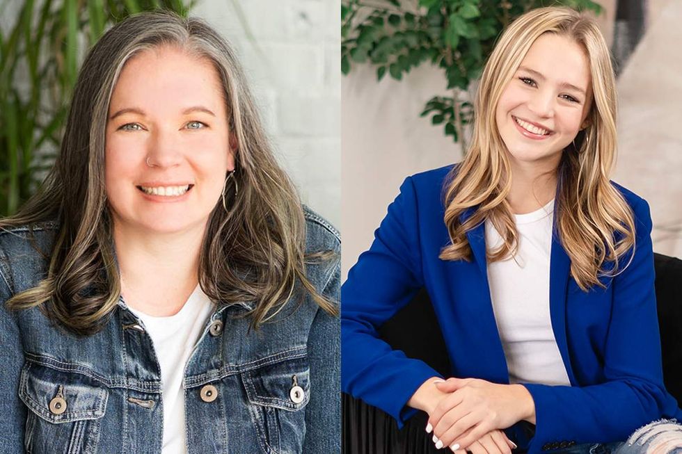 Jamie and Rebekah Bruesehoff essay national coming out day headshots