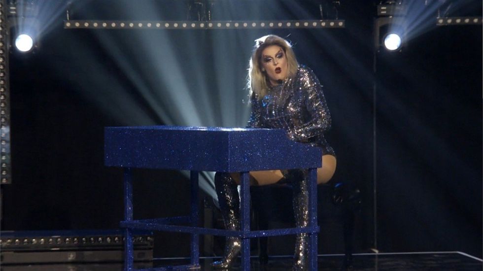 Jan in the Halftime Headliners Rusical on RuPaul's Drag Race All Stars season 6.