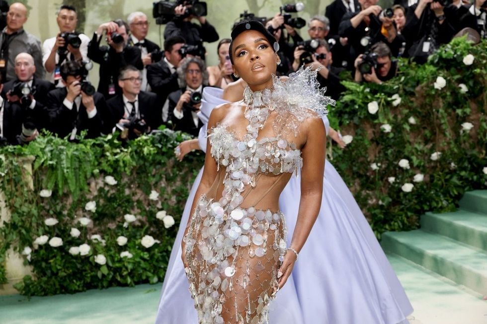 Janelle Mon\u00e1e attends the 2024 Met Gala celebrating "Sleeping Beauties: Reawakening Fashion" at the Metropolitan Museum of Art