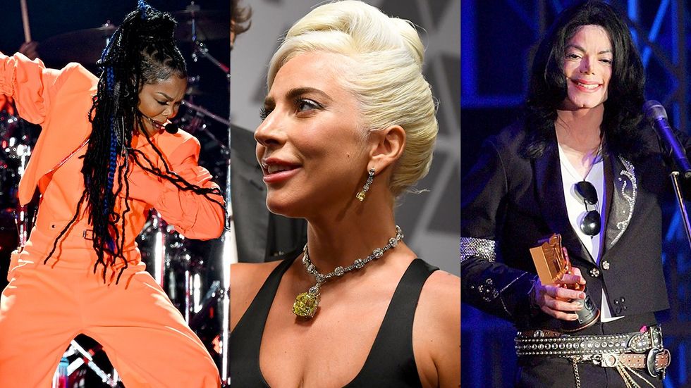 Janet Jackson performs on Kentucky Derby night Oscar winner Lady Gaga Michael Jackson receives the Legend Award during the 2006 MTV Video Music Awards