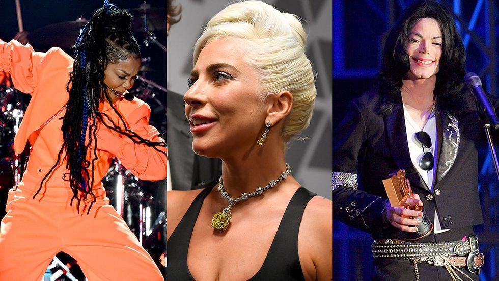 Janet Jackson performs on Kentucky Derby night Oscar winner Lady Gaga Michael Jackson receives the Legend Award during the 2006 MTV Video Music Awards