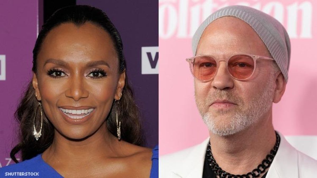 Janet Mock and Ryan Murphy on red carpets.