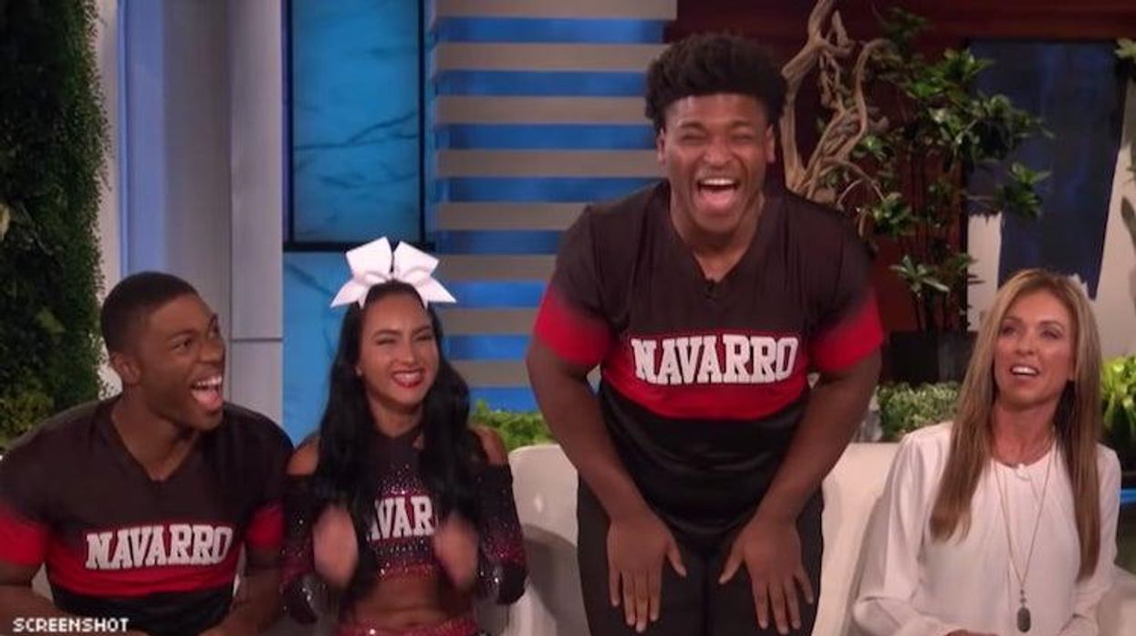 Jarry Harris and the Cheer cast on Ellen.