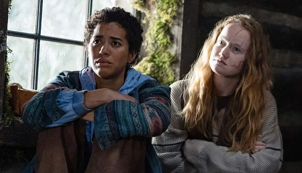 Jasmin Savoy Brown as Taissa and Liv Hewson as Van Palmer on \u200bYellowjackets\u200b