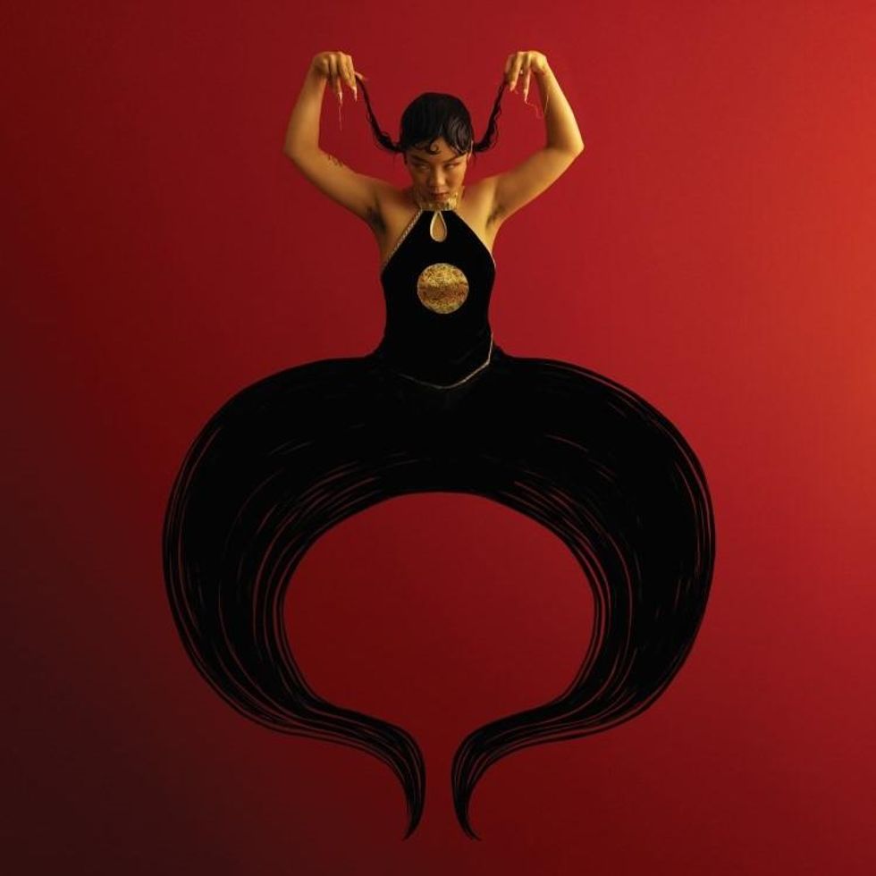 Jasmine Lin models for Andrew Thomas Huang