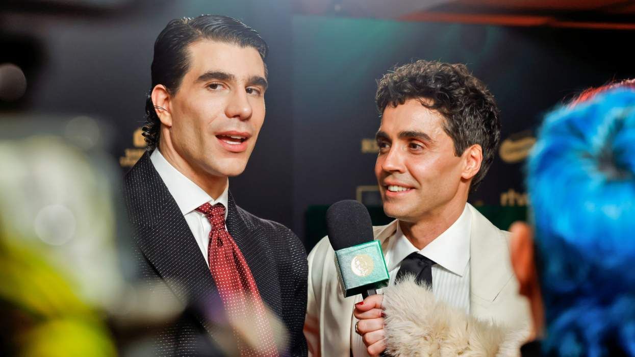 Javier Calvo and Javier Ambrossi at the 2025 Goya Cinema Awards in Granada, Spain, in February 2025